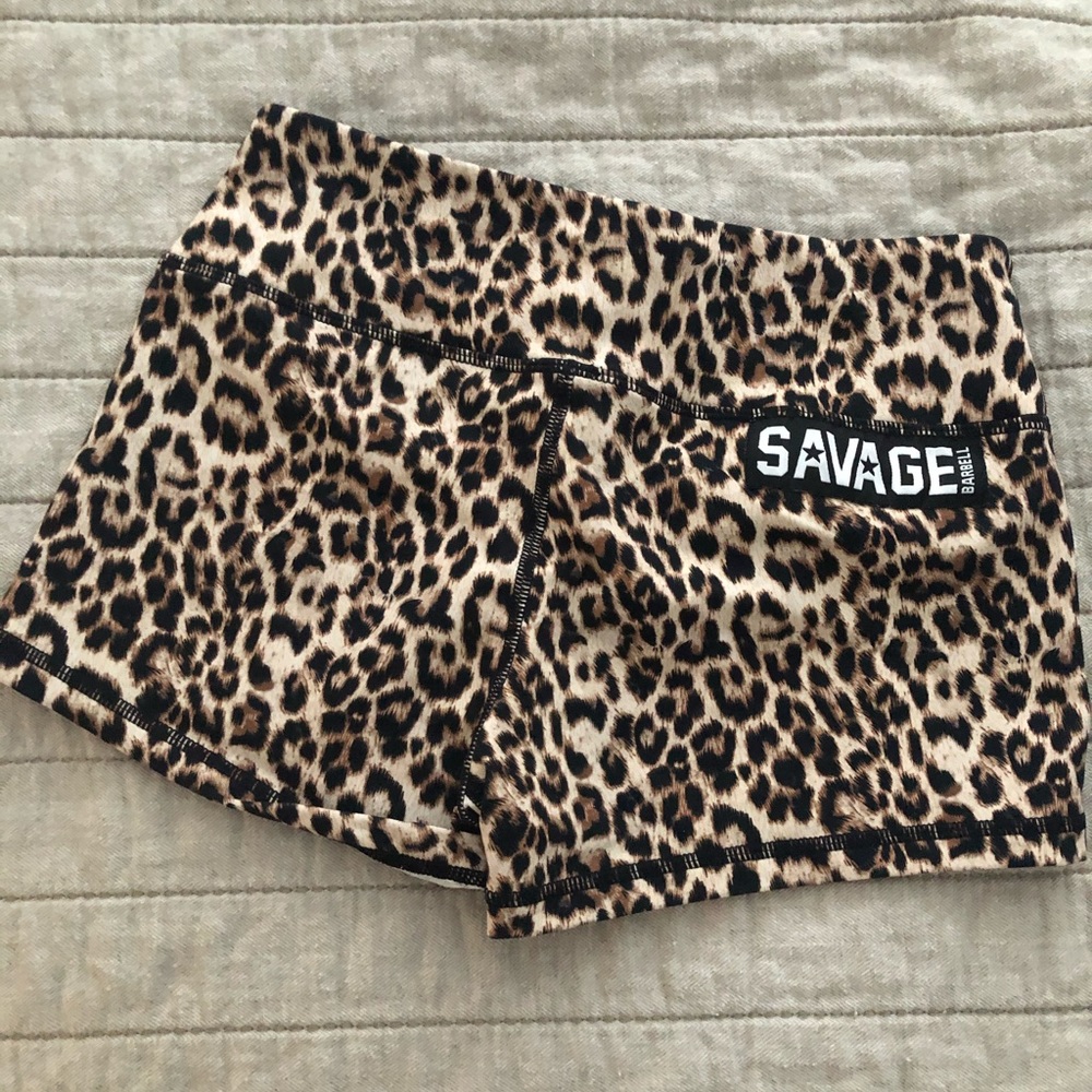 Savage barbell booty shorts